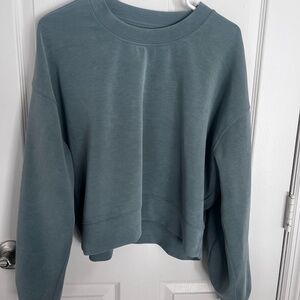 LULULEMON SOFTSTREME PERFECTLY OVERSIDED CROPPED CREW